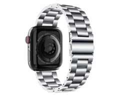 Bracelete Aço Inoxidável Adaptável Prateado para Apple Watch Series 5 40Mm
