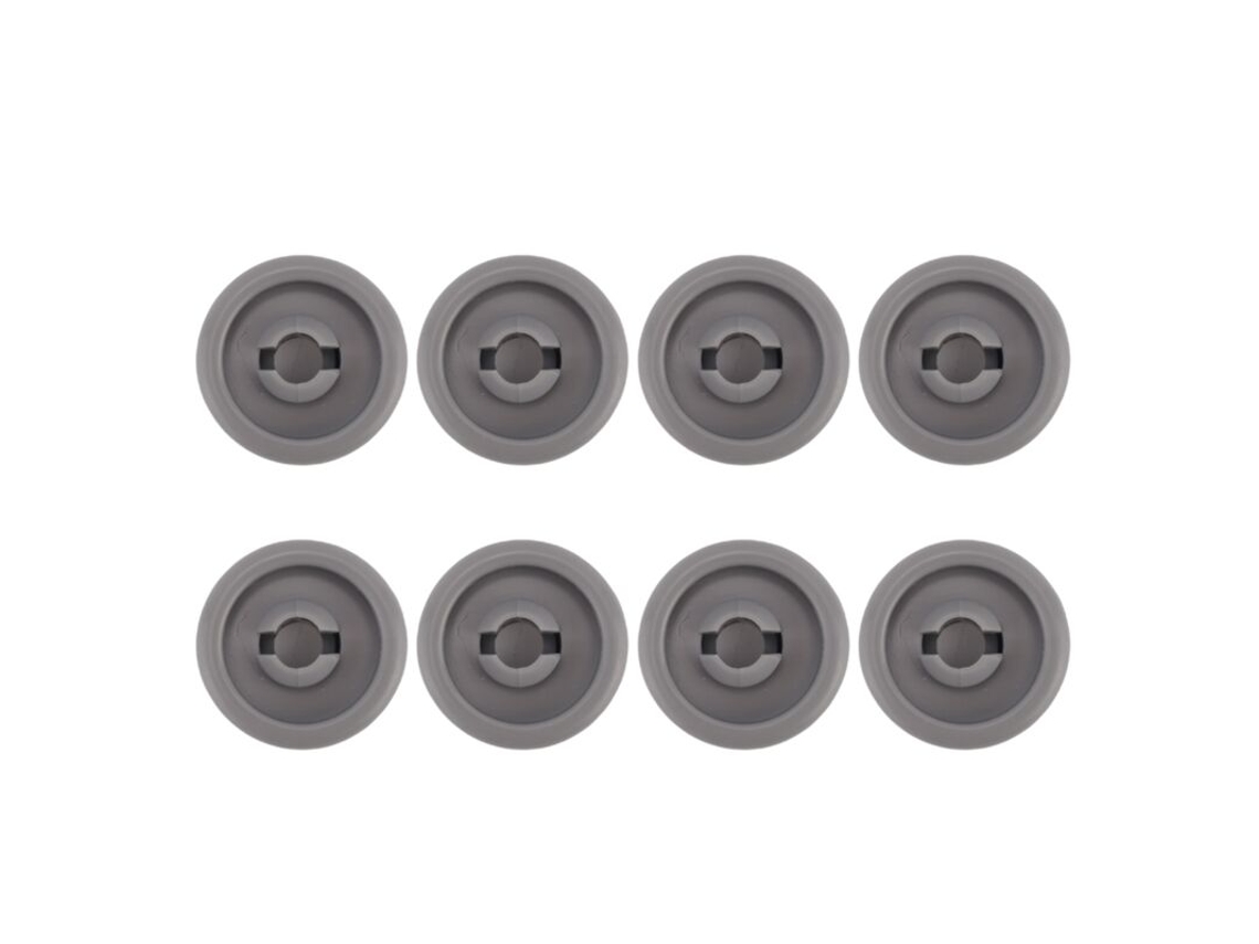 Conjunto de 8 Rodízios AQUAFORGE, compatíveis com Cesto de Lava louças, acessórios Privileg