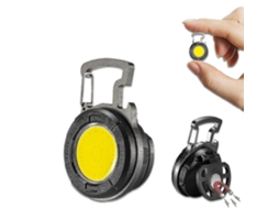 Mini Lanterna De Acampamento Superbrilhante, Lanterna De Chaveiro Cob, Luz De Trabalho, Holofote Com Ímã Potente E Clipe, À Prova Dágua. Olysi Shop
