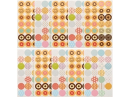 Adesivos de Reforço Furos Fomiyes 1120, Adesivos Redondos de Papel, Adesivos Decorativos e de Reforço para Folhas de Macarrão
