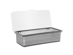 2026 organizador de Cubiertos Con Tapa para Cajón de Cocina, Tráyector de Plástico Transparente, Almacenamiento Multifunción