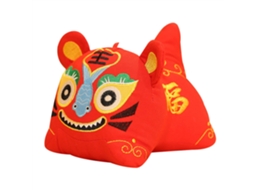 Mali boneco de Pelúcia Tigre Vermelho Ano Novo Sortudo Brinquedo Decorativo Presente para Crianças