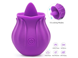 Vibrador Feminino Para Lamber O Ponto G, Brinquedo Sexual Para Adultos Com Língua, Adequado Para Casais Roxo Siurn