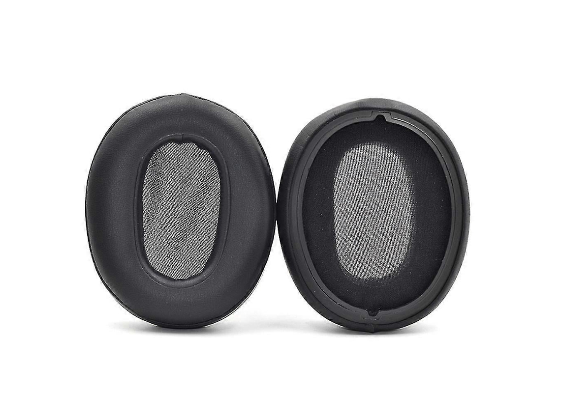 Lurelia Almofadas Auriculares Em Couro Macio Compatíveis Com Wh Ch710n Ch710n Ch720 80x28mm Preto - 1 Par Com Estojo Led