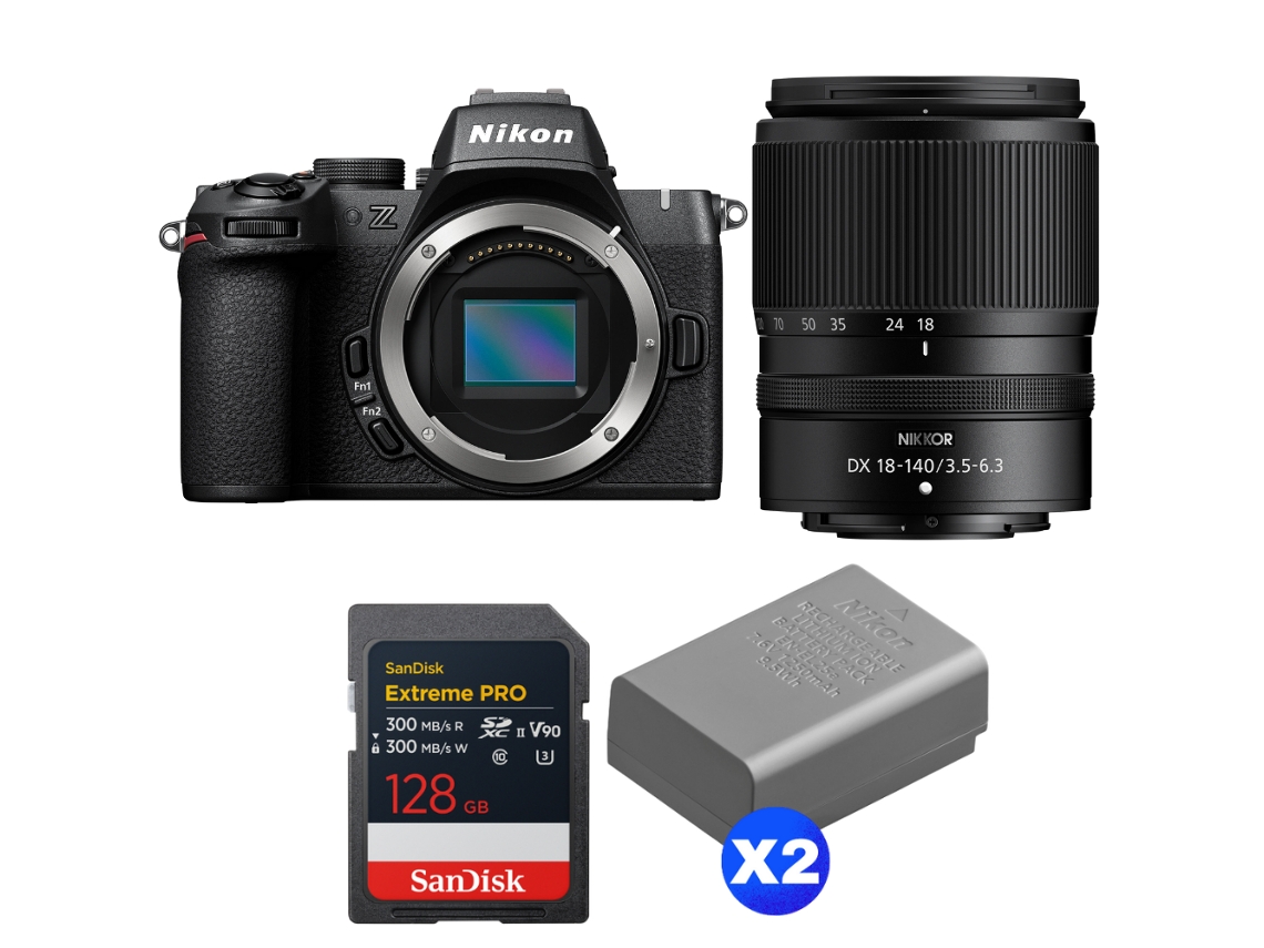 Z50 Ii + 18 140mm F/3.5 6.3 Vr + 1 Sandisk 128gb Extreme Pro Uhs ii Sdxc + 2 Nikon En el25a + Ebook “20 Dicas para Fotos Que Impressionam” NIKON