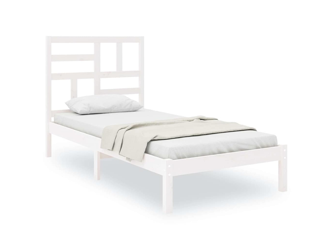 Bed Frame, Bed Frames Vidaxl Branco Madeira (90 X 190 Cm)