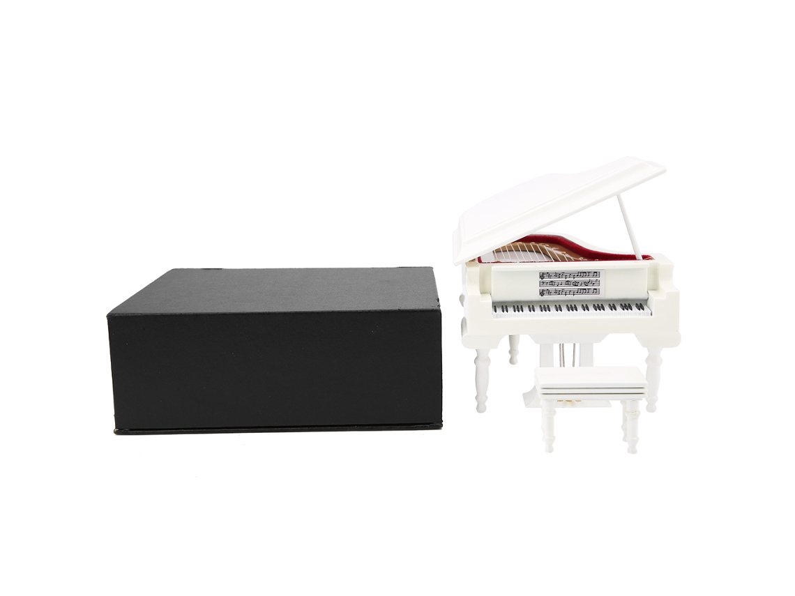 Piano Modelo Música Miniatura Madeira para Decoração