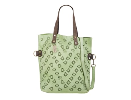 Bolsa De Mulher Firenze Artegiani Badia Shopper Autêntico Design Estrelas Verde (41)