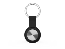Dispositivo inteligente antipérdida para mascotas, compatible con sistemas Android e iOS (funda de silicona electrocrómica negra).
