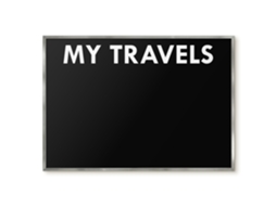 Magnetic Board For Wall My Travels For The Bedroom Espelharte (100x70 Cm)