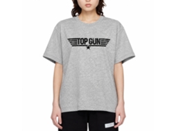 Rockinstone Top Gun Movie Logo Heather Gray Adult Shirt Size:xl