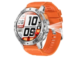 (laranja) Smartwatch Bluetooth De 1,43 Polegadas Com Função De Chamada, Suporta Monitoramento De Frequência Cardíaca E Oxigenação Sanguínea.