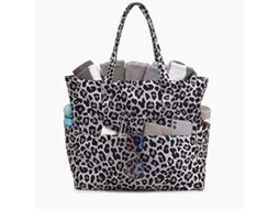MISSCA Bolsa Tote Estampado Leopardo Grande Capacidade