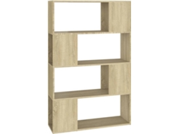 Book Cabinet Room Divider, Book Cabinet Room Dividers Vidaxl Marrom Madeira Processada (80 X 24 X 124.5 Cm)