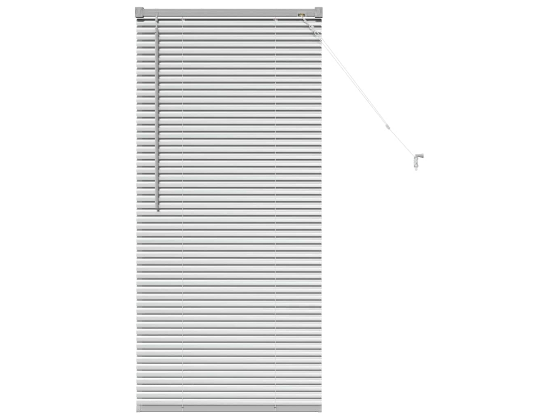 Conjunto 1 Persianas Venecianas Vidaxl Prateado Alumínio (130 X 65 Cm)