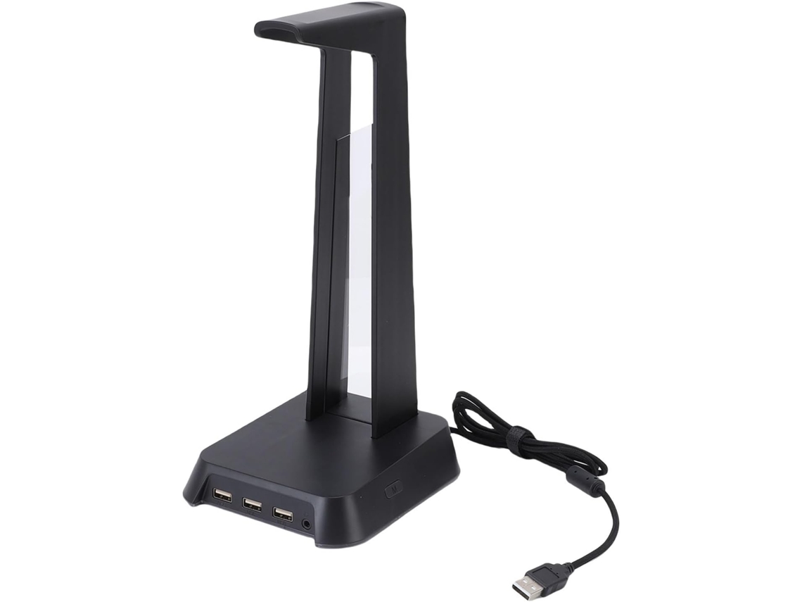 Suporte Para Fone De Ouvido Gamer Com Iluminação Rgb, 3 Portas Usb 2 0, Base De Borracha Antiderrapante, Suporte Estável