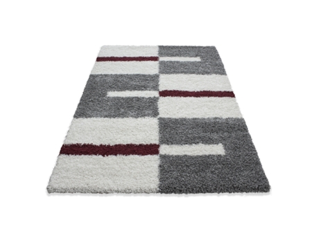 Gala Shaggy Tapete Pelo Comprido Retangular 280x370cm Vermelho