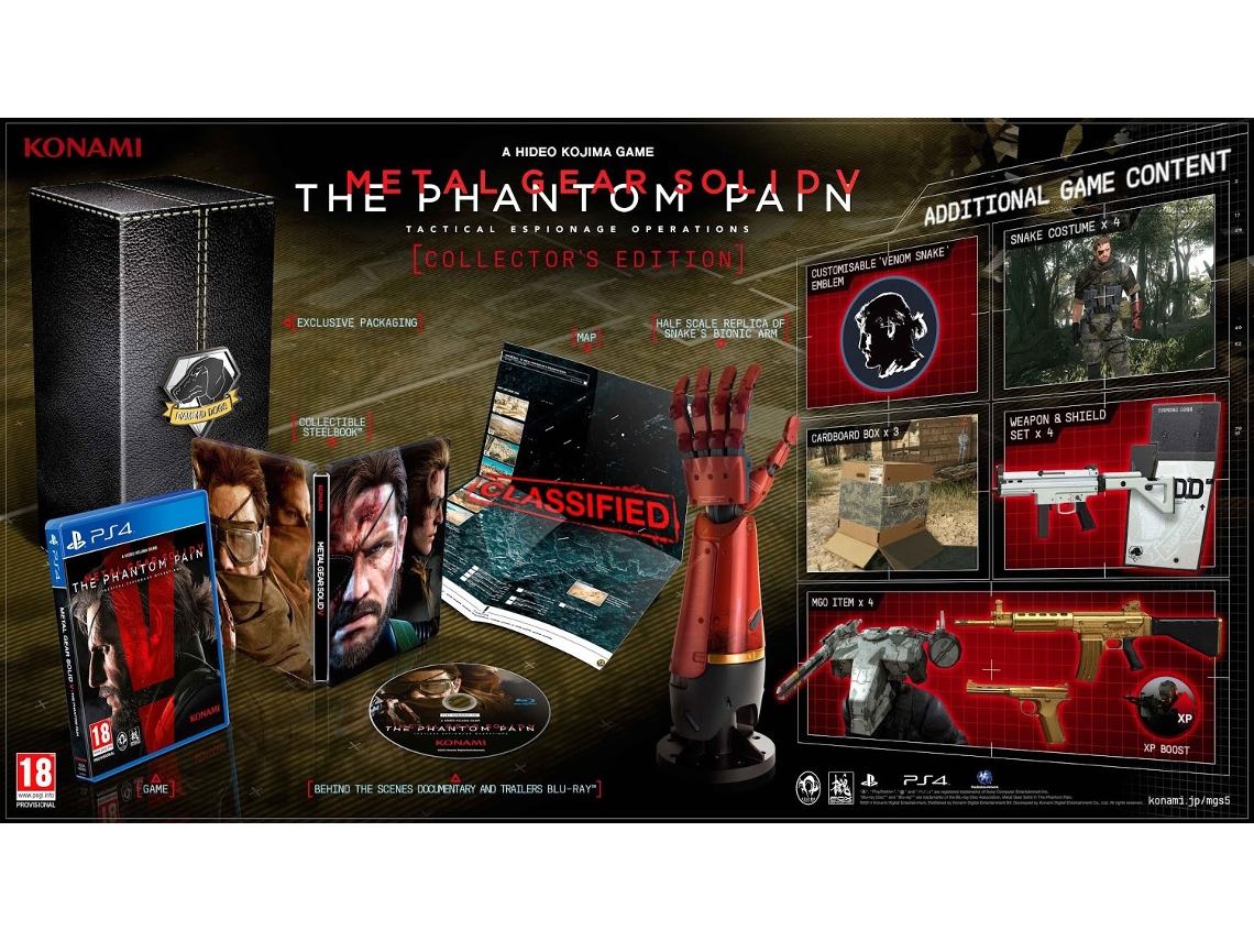 Jogo PS4 Metal Gear Solid V: The Phantom Pain - Collectors Edition
