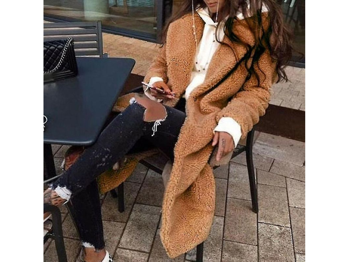 2026 chaqueta Larga Fluffy de Invierno para Mujer