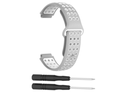Pulseira Em Silicone Para Garmin Forerunner 235/230/220/630/620735 Cinza/branco Hexinyigjly
