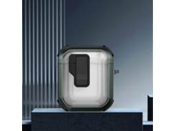 Estojo Protetor Thunder Clear Para Fones De Ouvido Sem Fio Com Interruptor Magnético Para Airpods 2