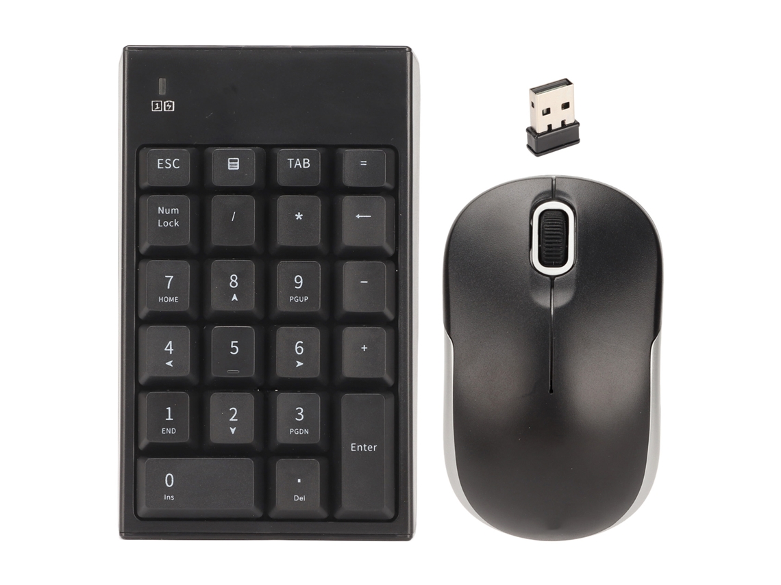 Teclado Numérico e Mouse LAXISCREED 2.4ghz 1200dpi