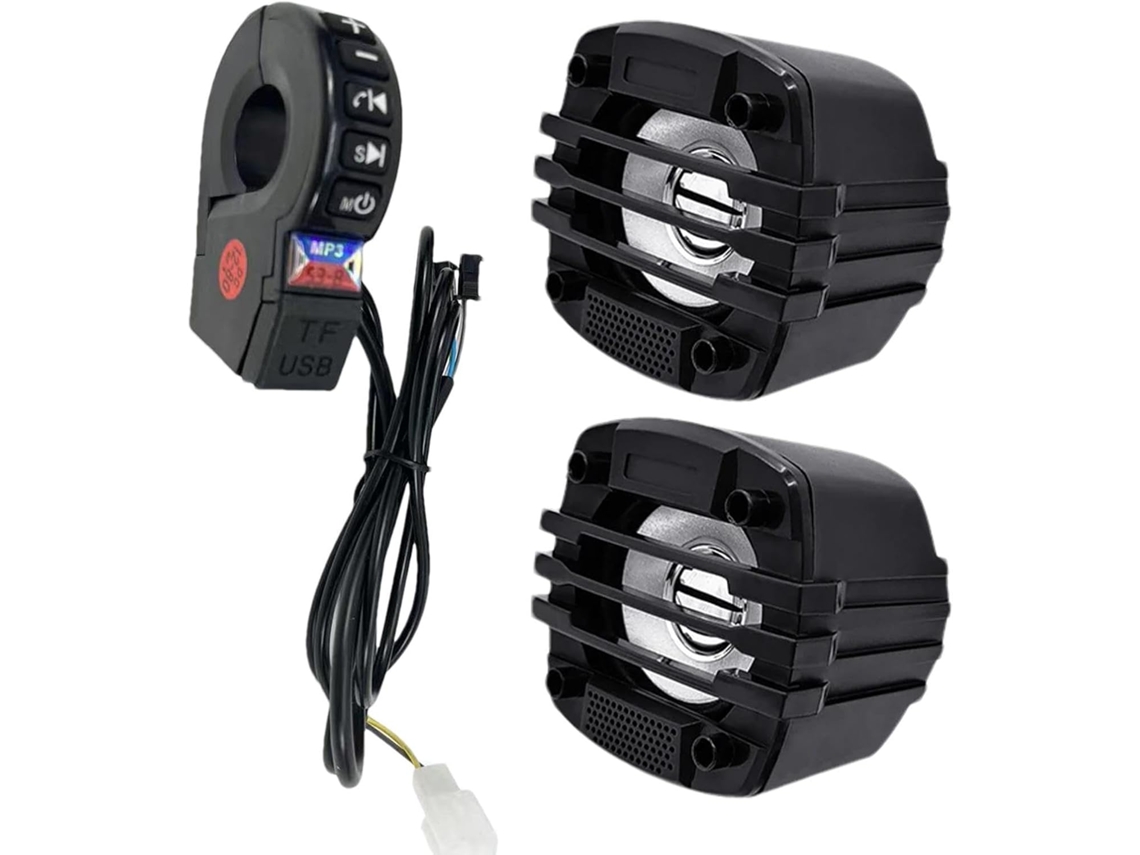 Kit Rádio Moto - Haut-parleurs Audio De Guidon, Amplificador Estéreo