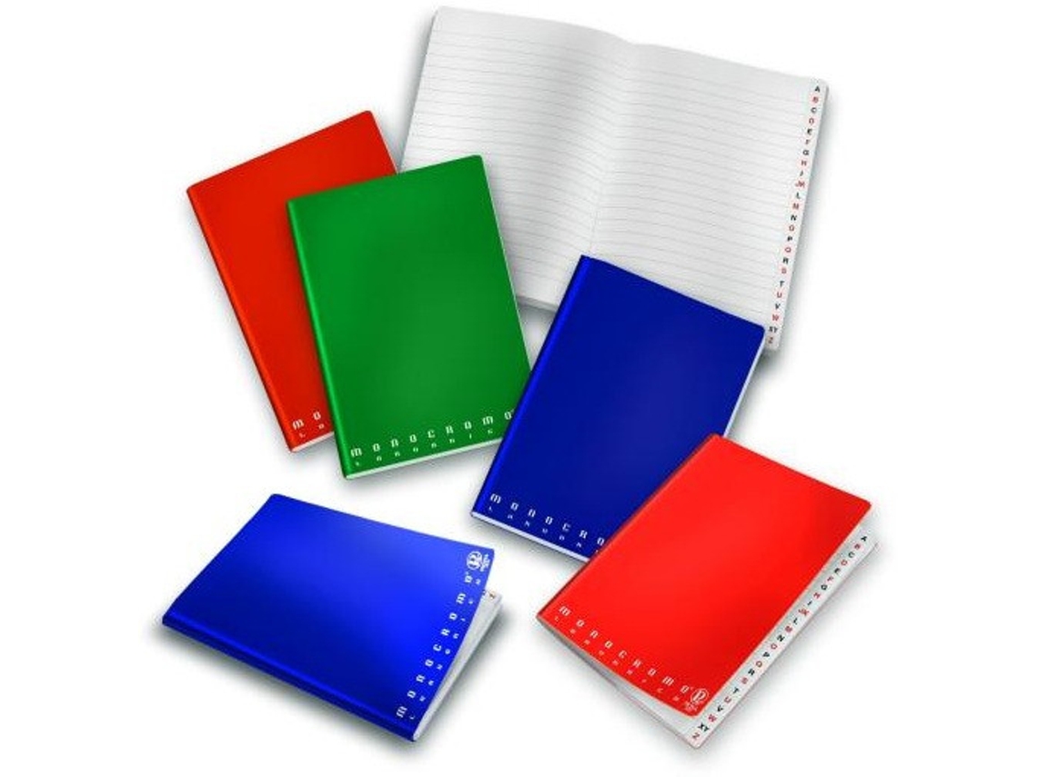 Caderno Monocromático PIGNA e Bloco A5 Multicolor
