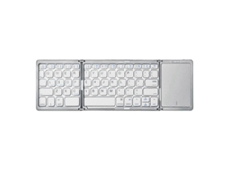 Teclado Dobrável B089t Com Trackpad Para Ios E, Prata Nostalgia88