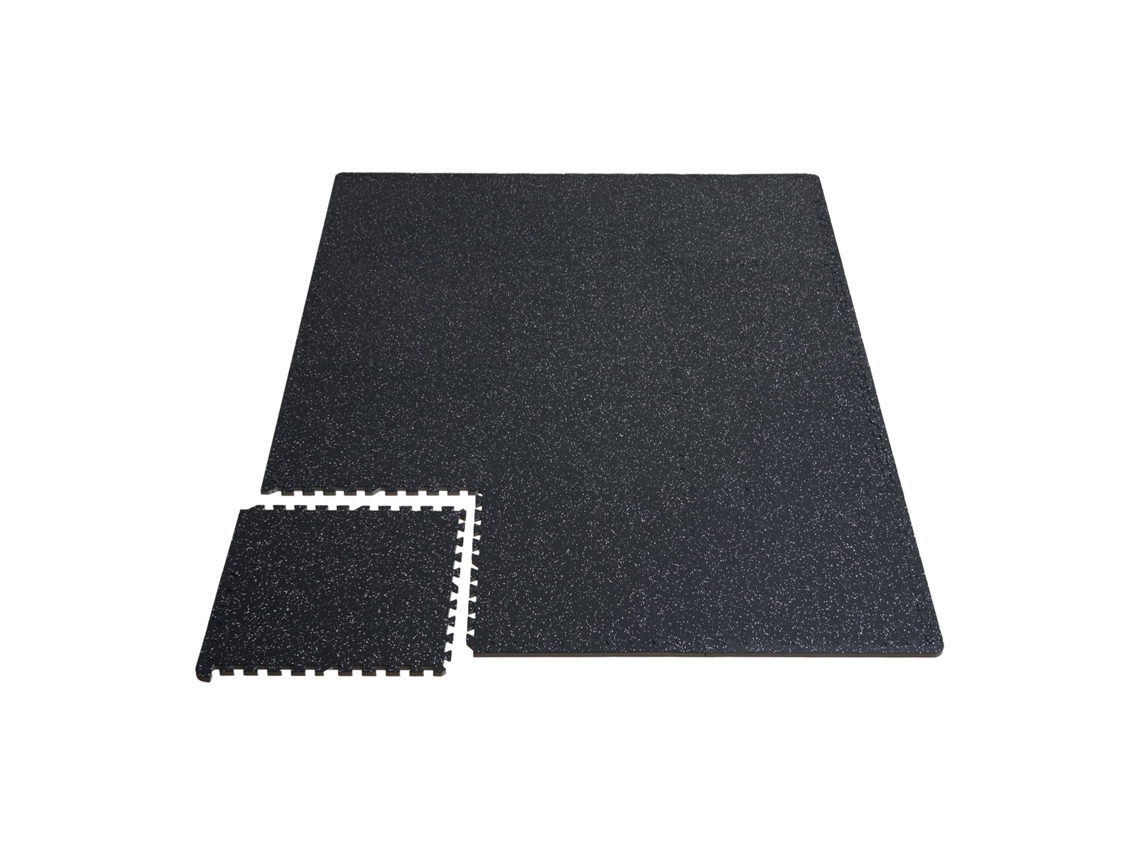 Tapetes De Ginástica De Espuma Eva Succebuy Com 0,56 Polegadas De Espessura, Pacote De 6, Preto E Branco