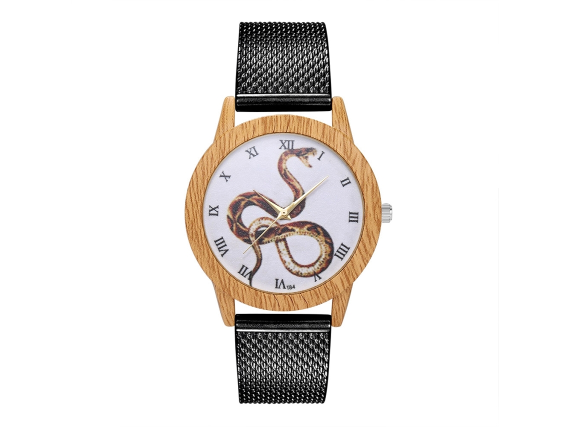 Relógio de pulso analógico de quartzo Zhoulianfa para homens e mulheres, estilo casual, preto.
