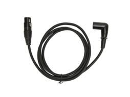 Cabo Xlr Ângulo Direito Macho Para Fêmea Prateado 3 Pinos 1.5m Para Microfone Amplificador