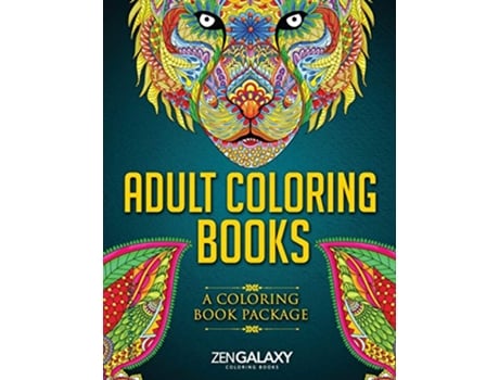 Livro Adult Coloring Books A Coloring Book Package de Zengalaxy Coloring (Inglês)