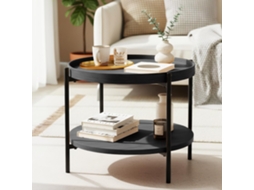 Mesa De Centro Corbitan Ø 50 Cm Cinza