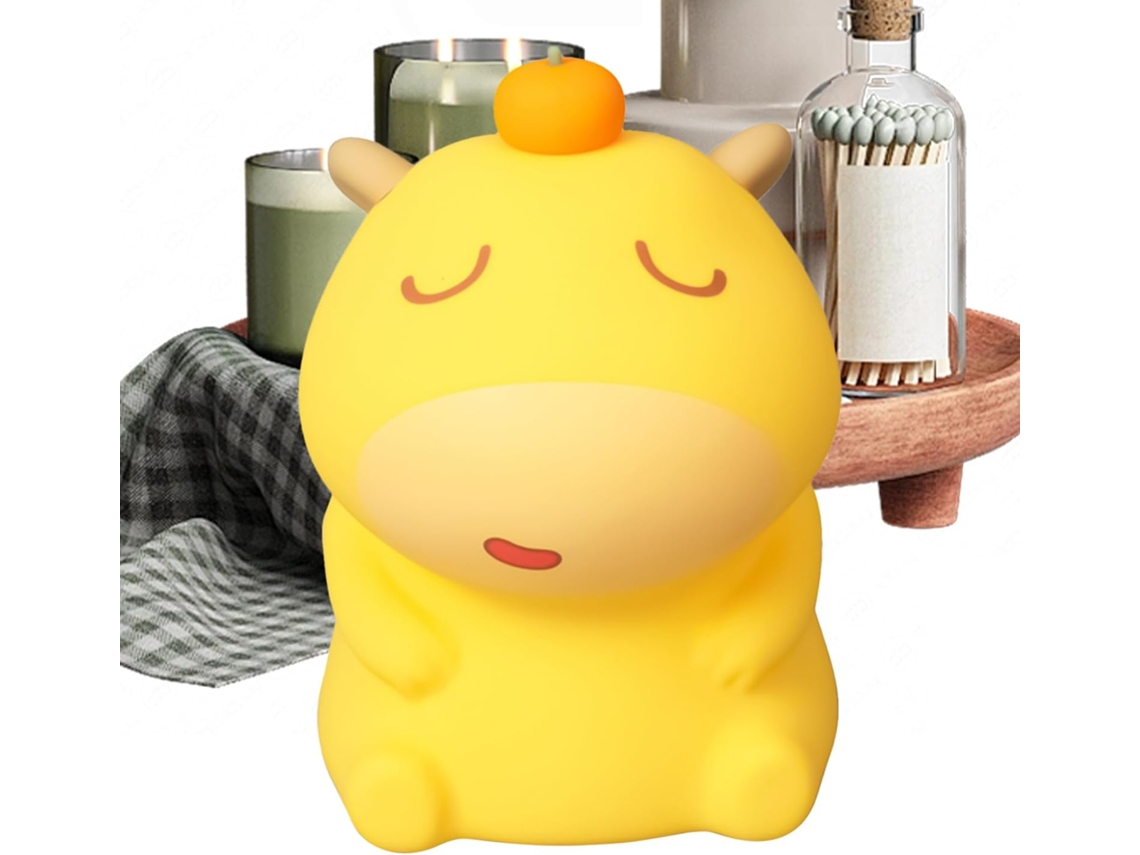 Luminária noturna de silicone, acessórios para quarto de bebê, decoração