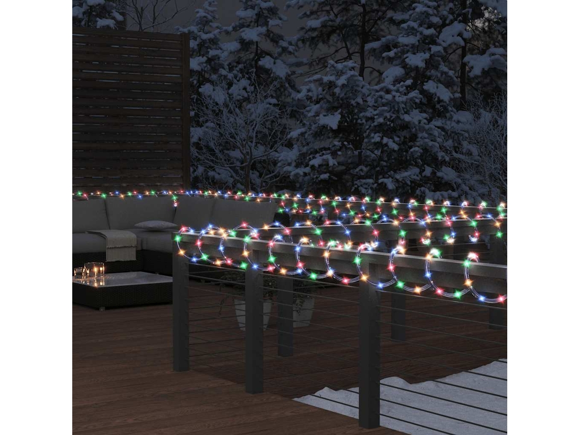 Vidaxl Cordão De Iluminação Com 1200 Luzes Led 50 M Pvc Multicolorido