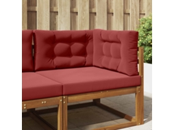 Vidaxl Almofada Para Sofá Externo Poliéster Vermelho Tinto 80 X 80 Cm