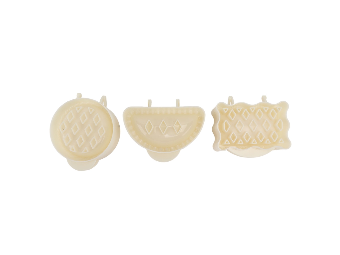 Set De 3 Moldes Para Empanadas Mini Hecho De Abs Amigable Con El Medio Ambiente Para Pasteles De Manzana Navideños