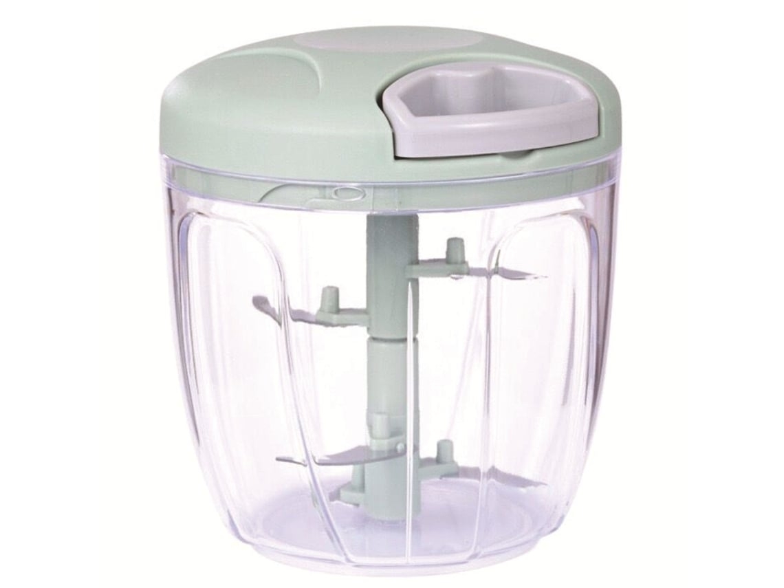 Cortador de Cebola Manual 900 Ml Cortador de Cebola Manual com Cordão Transparente para Cortar Cebola Alho Frutas e Vegetais Verde