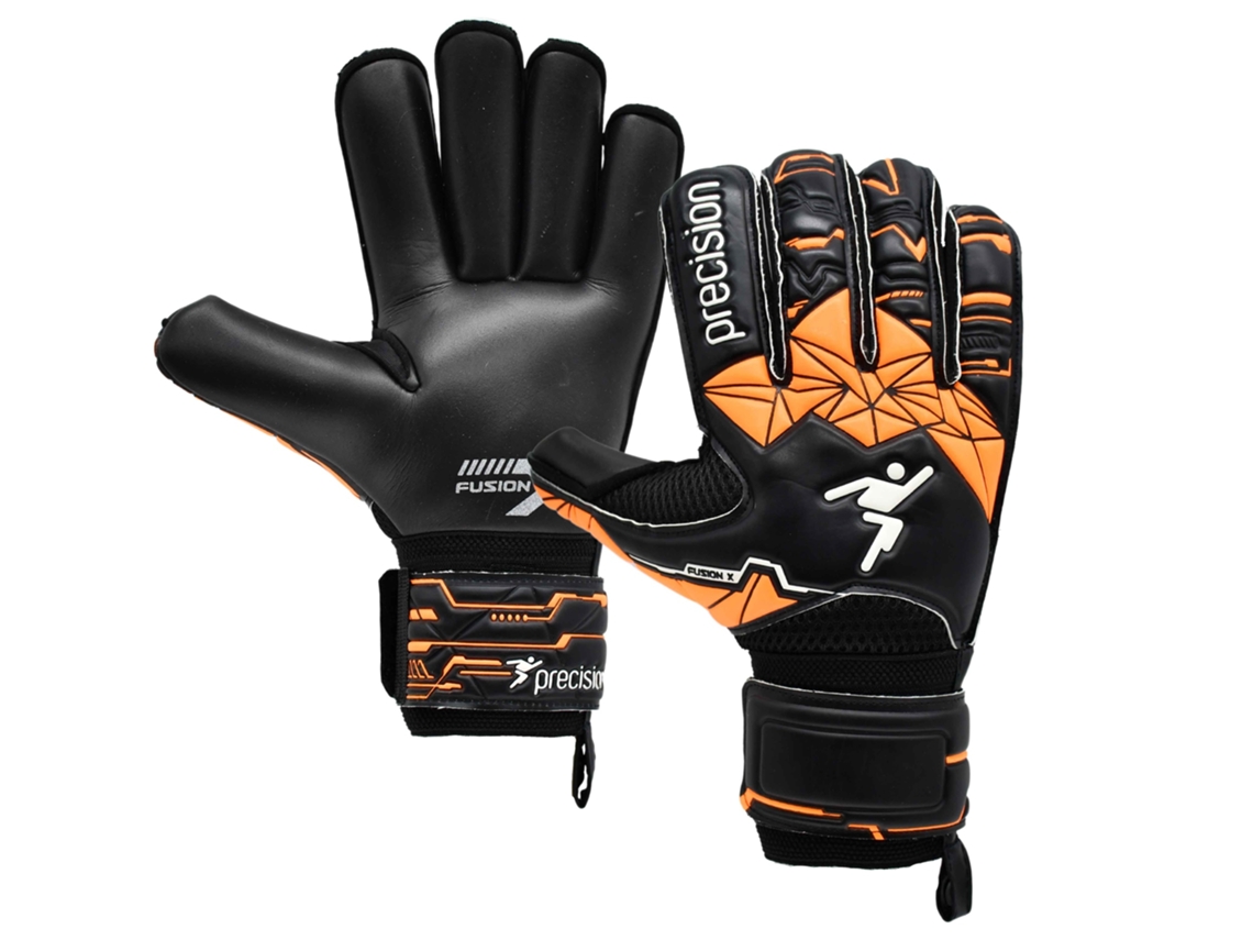 Luvas De Goleiro Precision Junior Fusion X Roll Finger Protect Tamanho 6 Futebol