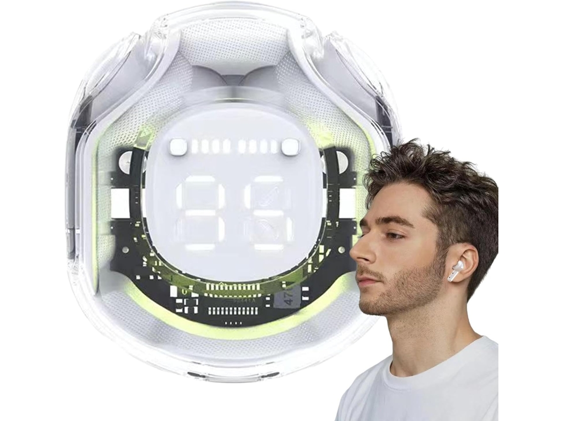 Fones De Ouvido Sem Fio Com Visor Digital