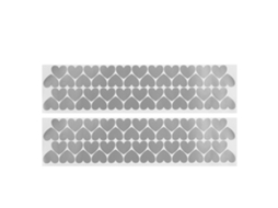Adesivo Parede LAXISCREED Prata 3.5x3cm Decoração