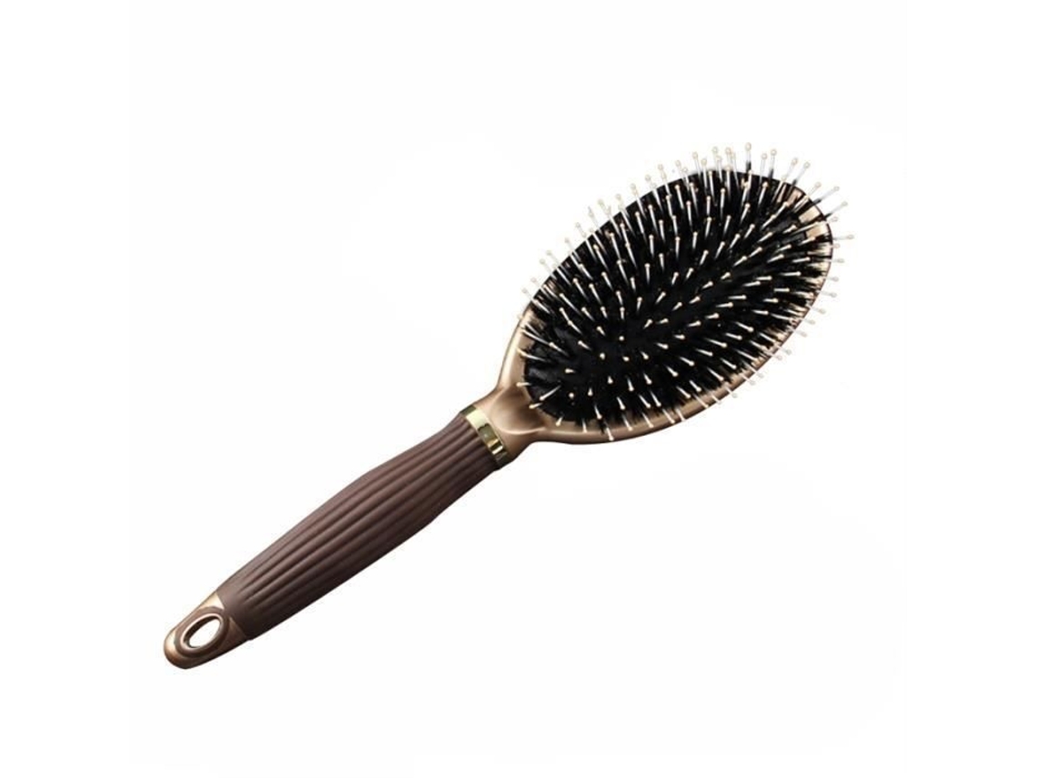 Escova Almofadada Elysve Em Nylon Com Almofada De Ar E Massagem Capilar Para Definir E Modelar Cachos
