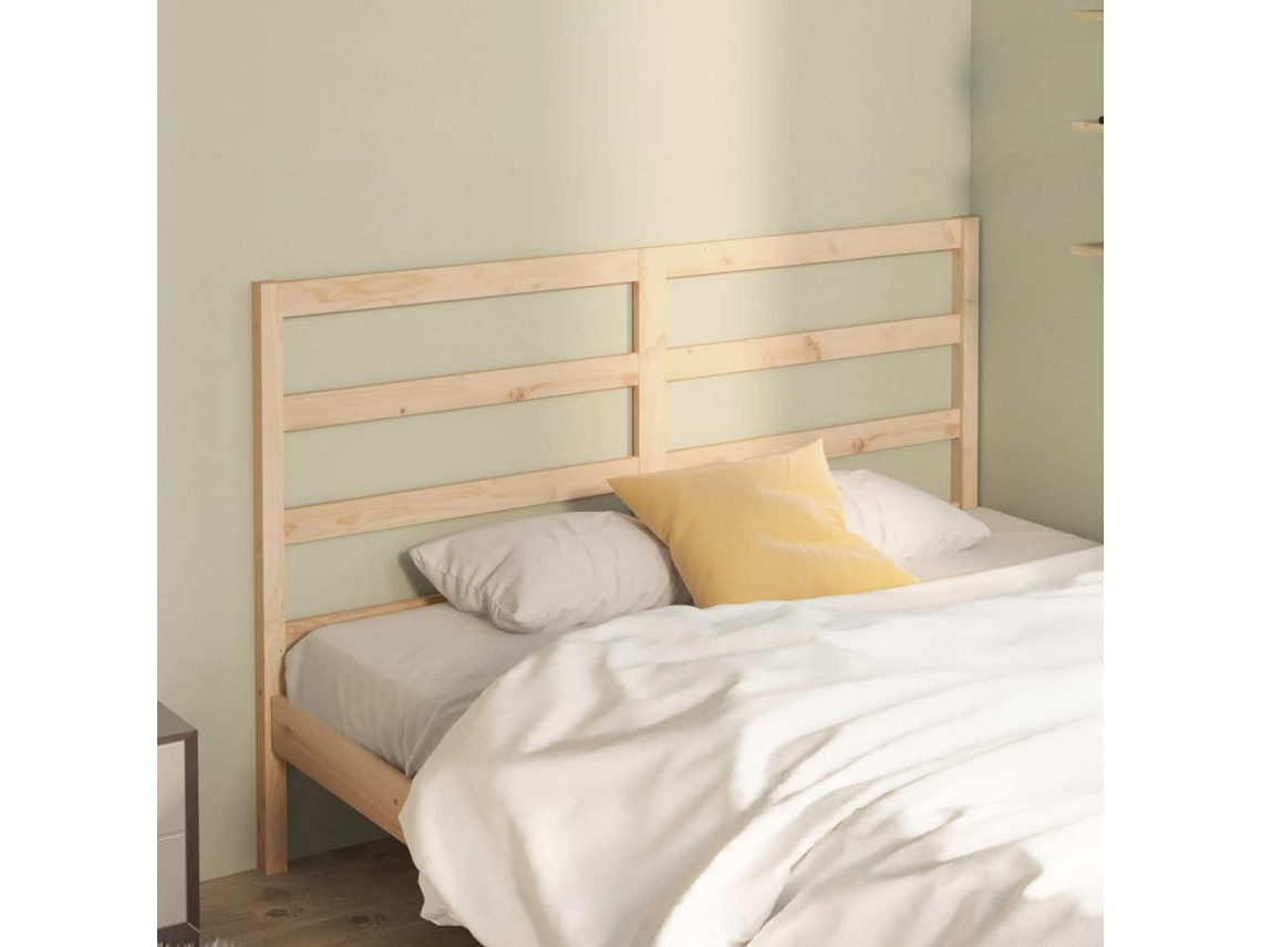 Vidaxl Cabeceira De Cama 141x4x100 Cm Pinho Maciço