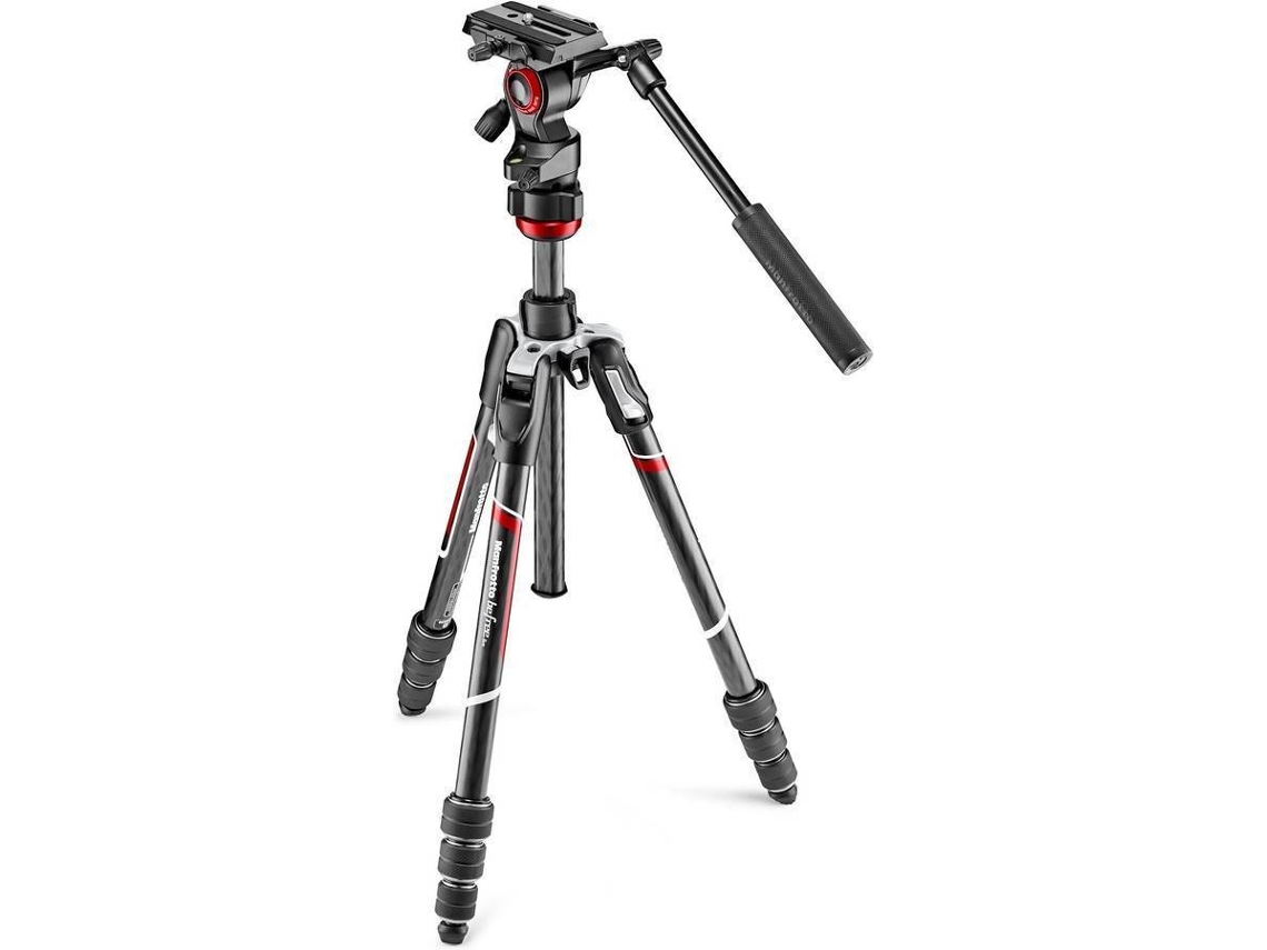 Tripé MANFROTTO Befree Live em carbono com trava giratória e cabeça esférica fluida