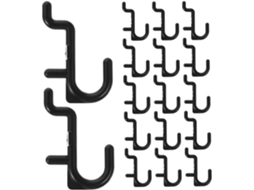 Unomor - Conjunto De 60 Ganchos Plásticos Em Formato J Para Painéis Pe