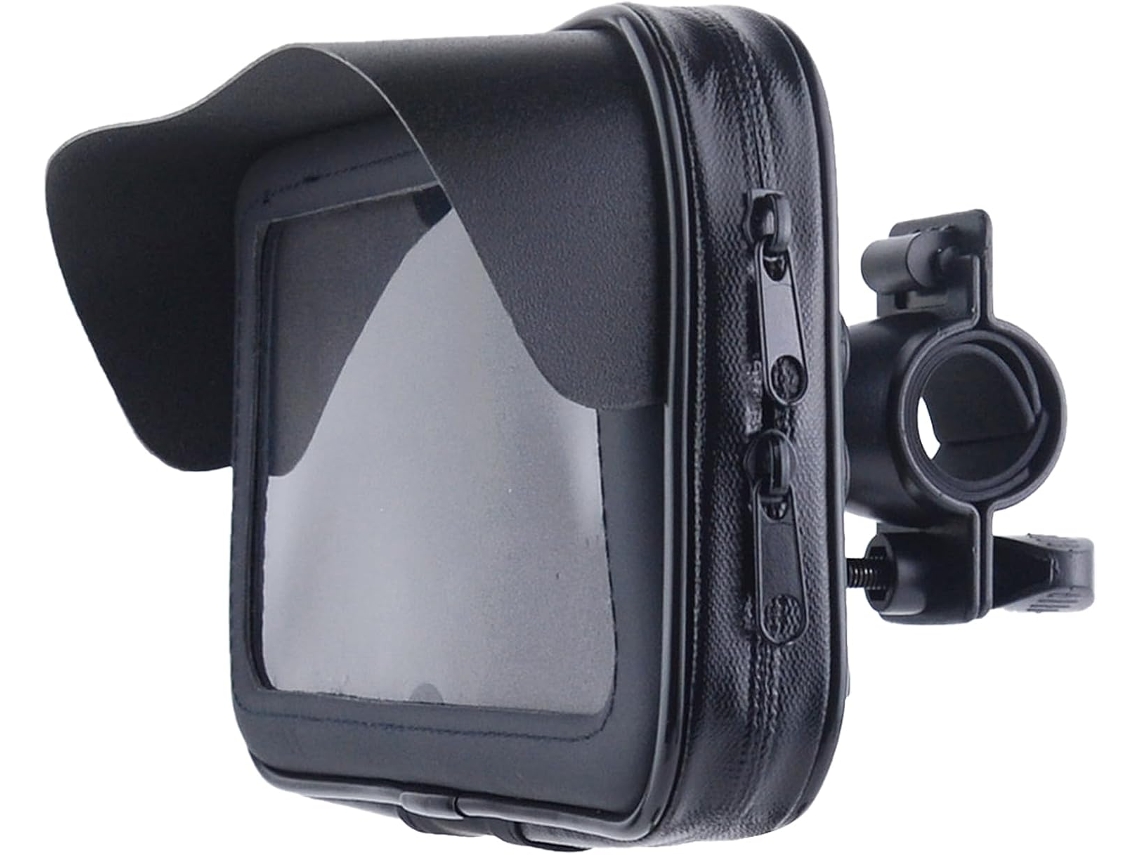 Suporte Para Celular No Guidão Da Motocicleta Com Visor Solar