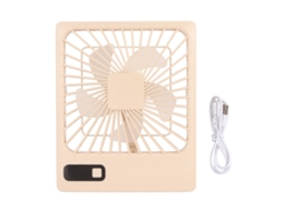 Ventilador Plegable Portátil 5 Velocidades Led Verde