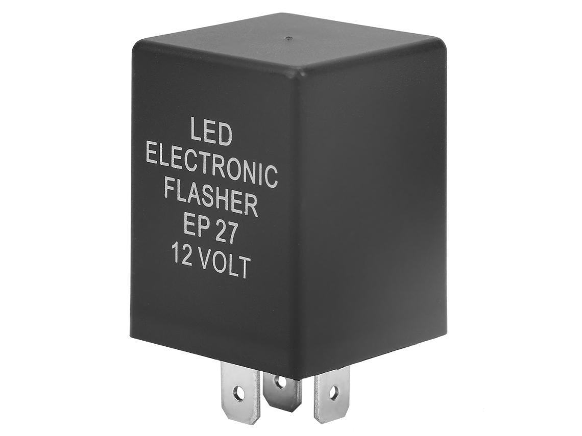 Relé de Pisca Led Ep27 5 pino 12v para Sinalização, Resolve Pisca Rápido, Plug And Play | S/MARCA