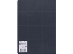 Caderno Agrafado Flexível A4 Quadriculado Preto Pure Leccit Note!